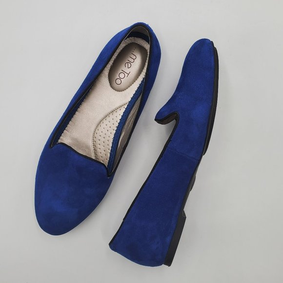 me too Shoes - me Too Kallie Blue Suede Slip On Flats